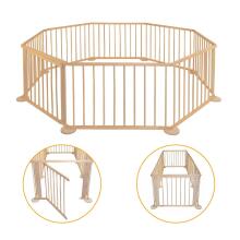 Wooden Playpen Hexagon Art.30298  Манеж 6-стенный деревянный
