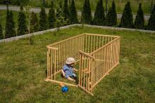 Wooden Playpen Hexagon Art.30298  Манеж 6-стенный деревянный