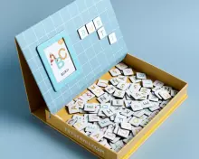 Tutufamily Alphabet Art.30449 Magnetic alphabet for learning to read Latvian/English (LV/EN)