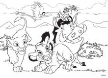 Disney Karalis Lauva 2 vienā puzle un krāsošanas komplekts 24 detaļas 3+