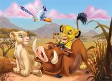 Disney Karalis Lauva 2 vienā puzle un krāsošanas komplekts 24 detaļas 3+