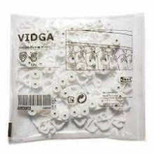 IKEA Vigda 702.607.68 крючки для штор ( 24 шт.)