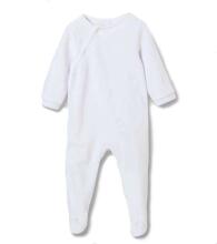 Margo Sleepsuit Art.31268 White  Zīdaiņu kokvilnas kombinezons