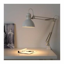Ikea Tertial Art.703.554.55 Įleidžiama stalinė lempa balta