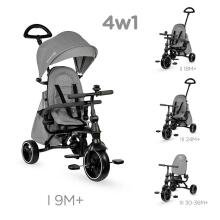 KinderKraft Jazz Art.KKRJAZZGRE0000 Grey Bērnu trīsritenis 4in1