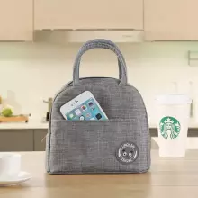 Kids Severno Thermal Bag Art.3187 Grey Thermal breakfast bag, for food, for insulating lunch