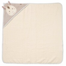 Baby Fehn Towel Lama Art.214101 Махровое полотенце с капюшоном 80 х 80 см Лама