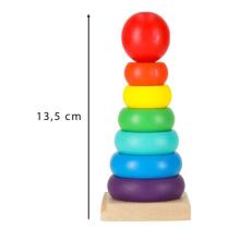 Bebe Basic Pyramid  Art.KX6215 Koka piramīda 15 cm