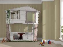 Plastiko Tree House Art.32052 Деревянный домик -кровать  с матрасом 200x90 cм