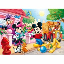Lisciani Giochi Supermaxi Mickey Mouse Art.48328 Divpusēja puzle-krāsojamā grāmata