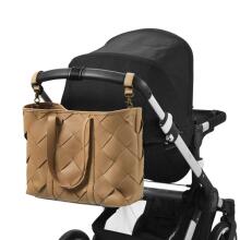 Elodie Details Braided Tote, Caramel Brown