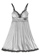 La Bebe™ Nursing Cotton Mia Art.32748 Light Grey Grūtnieču barošanas naktskrekls topošām māmiņām ar mežģinēm