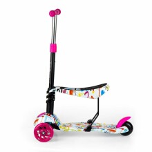 Eco Toys City Scooter Art.BW-203 Pink Bērnu skūteris augstāka kvalitāte 2 in 1