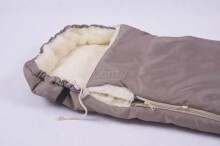 Womar Grow S20 Wool  Art.3-Z-SW-S20-007 Bordo  Спальный мешок на натуральной овчинке для коляски  106 cm