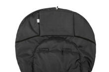 Sensillo Classic Romper Bag Art.823 Black/Wool Sleeping bag with natural sheepskin for a stroller