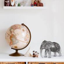 Crystal Puzzle Elephant Art.34087 Kristāla  3D Puzles