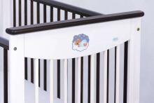 Drewex Mocca White/Transporent Art.35498 Детская деревянная кроватка с ящиком 120x60см