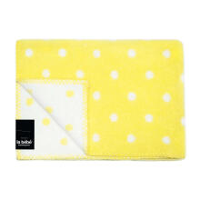 La bebe™ Lambswool 70х100 Art.36628 Yellow Детское шерстяное одеяло (New Zealand wool), 100x70 см