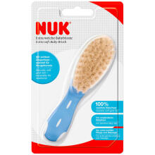 Nuk NP-0110 Art.1546 Babybrush blue  Zīdaiņu matu ķemme