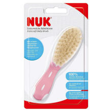 Nuk NP-0111 Art.1522 Babybrush pink  Zīdaiņu matu ķemme