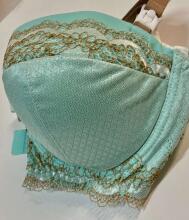 La Bebe™ Boutique Lingerie Art.37970 Blue Ocean grūtnieču/barošanas krūšturis ar stingru atpogājamu bļodiņu un stabilu krūšu atbalstu