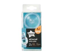 Tommee Tippee Art. 42122452 CTN Anti Colic Plus Соски для бутылочки - быстрый поток 2 шт., от 6 мес.