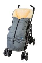 Alta Bebe Lambskin  Art.MT2211LP  Grey Cпальный мешок на натуральной овчинке для коляски 100x45 cm