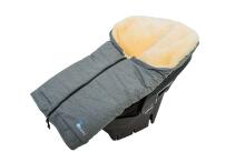 Alta Bebe Lambskin  Art.MT2211LP  Grey Cпальный мешок на натуральной овчинке для коляски 100x45 cm