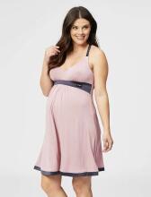La Bebe™ Nursing Cotton Lola Art.39094 Powder Pink Nursing Nightdress