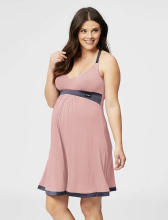 La Bebe™ Nursing Cotton Lola Art.39094 Powder Pink Nursing Nightdress