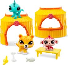 Littlest Pet Shop Art.39307  Набор "Тики Джунгли" - 3 животных и аксессуары