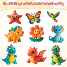 Kidsworld Modelling Dough PlayDoh Art.39332 Plastilīns, 50 g ar formiņām,36 gab