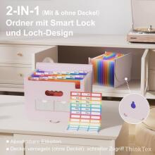 ThinkTex Compartment Folder A4  Art.39764 Mapīte/organizators ar elastīgo lenti un aizdares pogu
