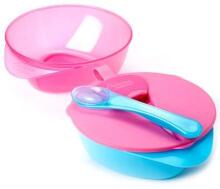 Tommee Tippee Art. 44671851  Две тарелочки с ложечкой Explora, 7м