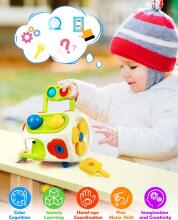 Vanmor Busy Cube for Toddlers Kids 10 in 1 Art.39963  Attīstoša rotaļlieta Sensoru kubs