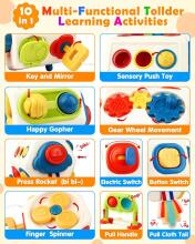 Vanmor Busy Cube for Toddlers Kids 10 in 1 Art.39963  Attīstoša rotaļlieta Sensoru kubs