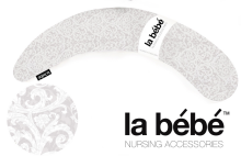 La Bebe™ Moon Maternity Pillow Art.40227 Classic Grey Liels spilvens grūtniecēm ar sintepona (bumbiņsintepons) pildījums (īpaši mīksts un kluss),195cm