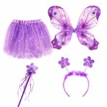 Happy Toys Fairy Wings Art.0634 Skirt, Wand & Tiara Set