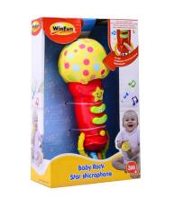 WinFun Baby Rock Star Microphone Art.44232  Muzikālā rotaļlieta Mikrofons, ar skaņu un gaismu, 3+ mēn.