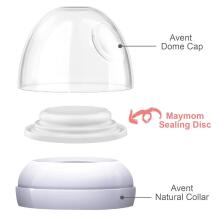 Maymom Brand Bottle Parts Compatible with Philips Avent Natural Bottles Art.40918 Trauciņu vāciņu blīves (2 gb.)