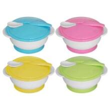 Lorelli Feeding Bowl Art.1023040  Комплект тарелочка с ложечкой na присоскe, 1gab
