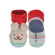 SOXO Baby Art.72725  AntiSlip ABS zeķītes stilīgām 3D aplikācijām un grabulīti 0-12