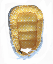 La Bebe™ Babynest Cotton Art.42110 Yellow/Grey