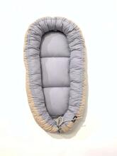 La Bebe™ Babynest Cotton Art.42110 Yellow/Grey