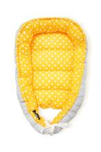 La Bebe™ Babynest Cotton Art.42110 Yellow/Grey