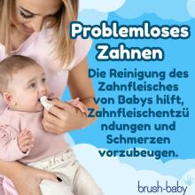 Brush Baby Teething Wipes Art.BRB109 Smaganu salvetītes ar kumelīti 0-16m.20 gb.