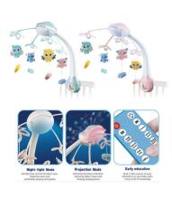 TLC Baby Projection Night Light Art.OC126 Light Blue  Mūzikalais karuselis ar projektoru un pulti