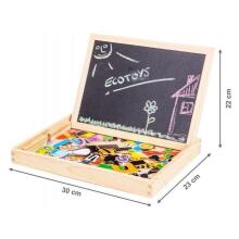 Eco Toys Board Art.HM3011271 Деревянная доска магнитная, двусторонняя