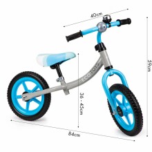 Eco Toys Balance Bike Art.BW-1122 Blue Детский велосипед - бегунок с металлической рамой