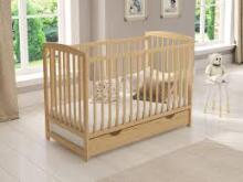 Bebe Basic Bedding Wood Set Tomi Art.43655 Cashmere  Children's furniture set: bed and chest of drawers